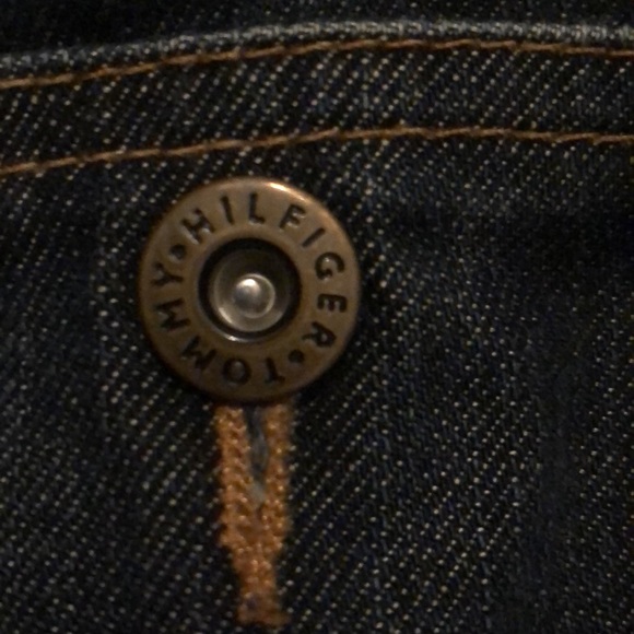 Tommy Hilfiger | Women's vintage cropped denim Jean  jacket size Medium - Picture 7 of 8